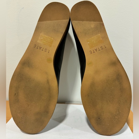 1. State black leather sandals, brand new new in box - Picture 3 of 7